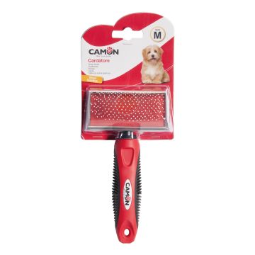 Camon Cane Cardatore Con Denti In Acciaio & Punte Arrotondate Tg. "M" 8,5X4,5 Cm
