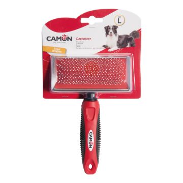 Camon Cane Cardatore Con Denti In Acciaio & Punte Arrotondate Tg. "L" 12X5,5 Cm