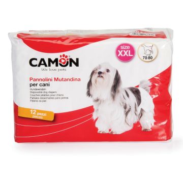 Camon Cane Pannolini Mutandina Tg. "Xxl" 70/80 Cm Cf. (12 Pezzi)