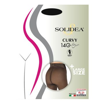 Curvy 140 sheer collant camel 4l-xl