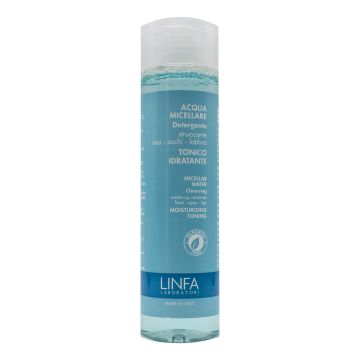 Linfa acqua micellare detergente struccante viso occhi labbra 300 ml Linfa acqua micellare detergente struccante viso occhi labbra 300 ml