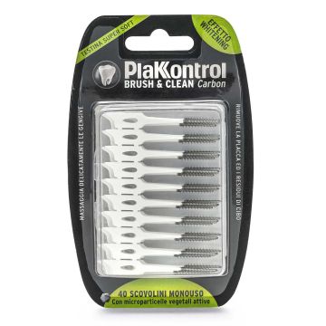Plakkontrol brush & clean carbon 40 pezzi