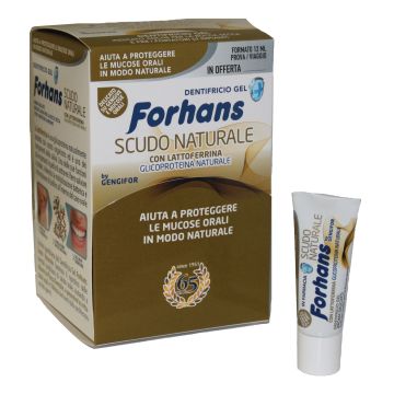 Forhans dentifricio scudo naturale 12 ml Forhans dentifricio scudo naturale 12 ml