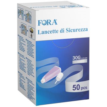 Lancette pungidito fora safety lancet 50 pezzi