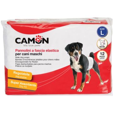 Camon Cane Pannolini A Fascia Per Maschi Cf. (12 Pezzi) Misura 3