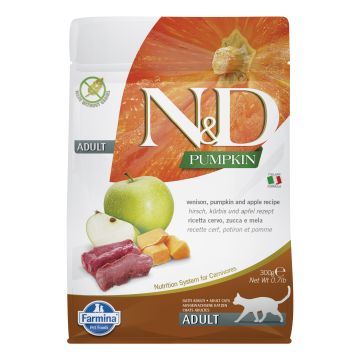 N&d pumpkin feline venison pumpkin and apple adult 300 g