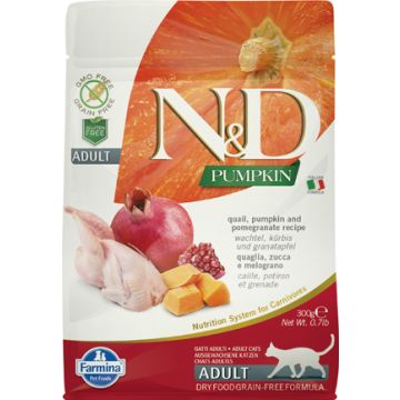 N&d pumpkin feline quail pumpkin and pomegranate adult 300 g