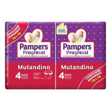 Pampers progressi mutandino maxi 38 pezzi