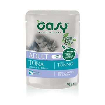 Oasy Gatto Bocconcini In Salsa Adulto Tonno 85 Gr