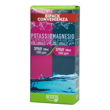 Magnesio superiore colloidale plus spray 1000 ppm 100 ml + potassio colloidale plus 1000ppm spray 100 ml