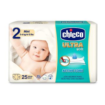 Chicco Pann ultra 2 Mini (3-6) 25 pezzi