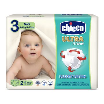 Chicco Pann ultra 3 Midi(4-9) 21 pezzi