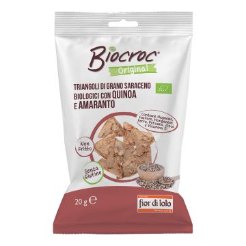 Biocroc triangoli di grano saraceno con quinoa e amaranto 20 g