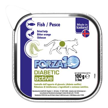 Forza10 actiwet diabetic pesce per gatto 100 g alimento umido per gatto