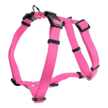 Camon Cane Pettorina In Nylon Modello "H" N. 5 25 Mm Rosa Fluo