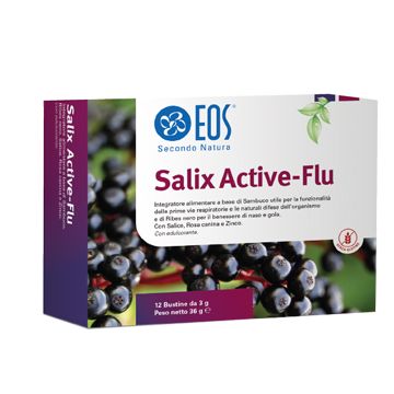 Eos salix active-flu 12 bustine gusto arancio