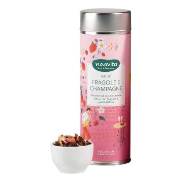 Silver tin fragole/champagne