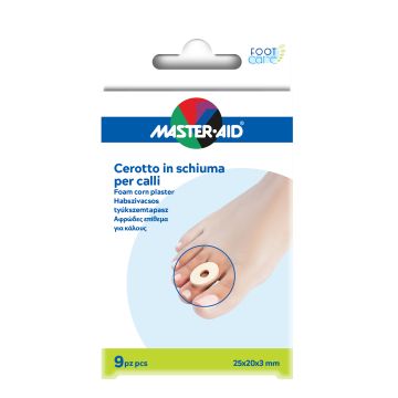 Protezione master-aid in schiuma per calli spessore 3 mm 9 pezzi