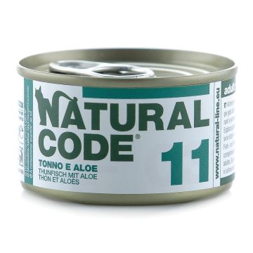 Natural Code Gatto Lattina (11) Adulto Tonno & Aloe 85 Gr