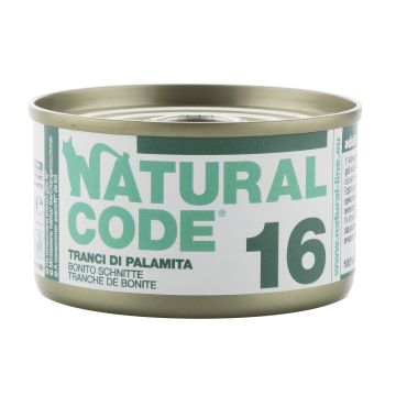 Natural Code Gatto Lattina (16) Adulto Tranci Di Palamita 85 Gr