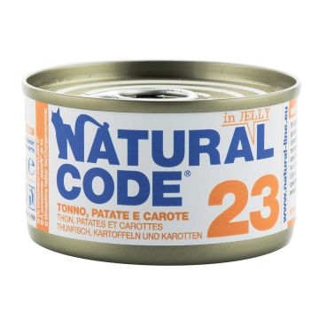 Natural Code Gatto Lattina (23) Adulto Tonno, Patate & Carote 85 Gr