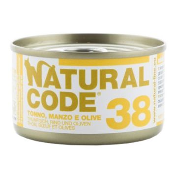 Natural code 38 tonno manzo e olive