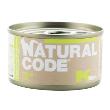 Natural Code Gatto Lattina Kitten Pollo 85 Gr