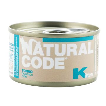 Natural Code Gatto Lattina Kitten Tonno 85 Gr