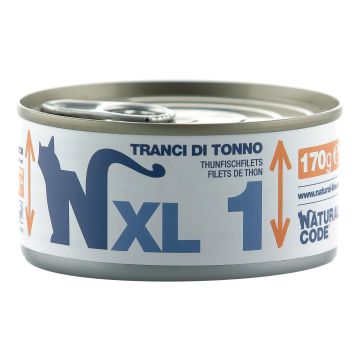 Natural Code Gatto Lattina Xl (01) Adulto Tranci Di Tonno 170 Gr