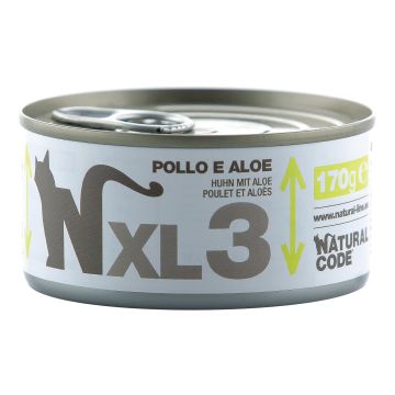 Natural Code Gatto Lattina Xl (03) Adulto Pollo & Aloe 170 Gr