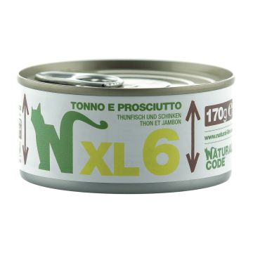Natural code xl6 tonno e prosciutto