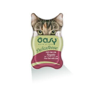 Oasy Gatto Delicatesse Pate' Adulto Fegato 85 Gr
