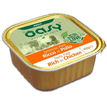 Oasy Cane Delizioso Pate’ Adulto Pollo 150 Gr