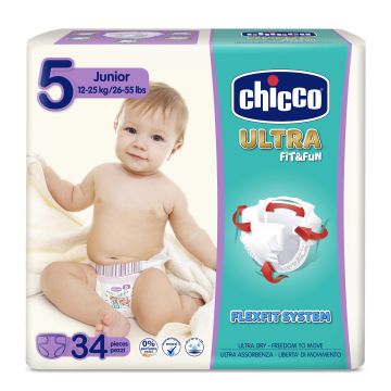 Chicco Pannolini Doppio Ultra Jun 34 Pezzi