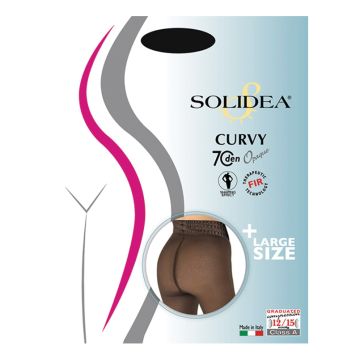 Curvy 70 opaque collant nero 3ml-xl