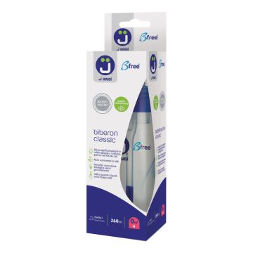 J bimbi b free classic 260 ml biberon in pp con canula anticoliche e tettarella in silicone