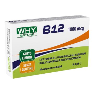 Whynature b12 1000mcg 80 compresse Whynature b12 1000mcg 80 compresse