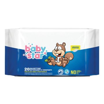 Babystar salviettini bebe' pocket 20 pezzi