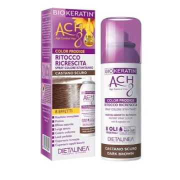 Biokeratin ach8 prodige ritocco ricrescita castano scuro 75 ml dietalinea