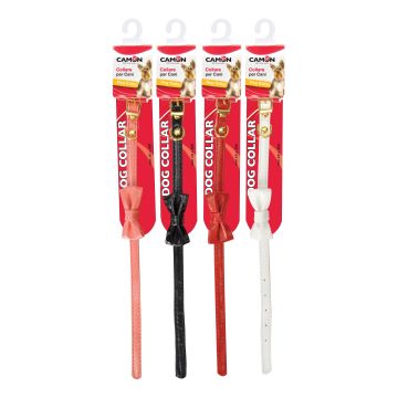 Collare in similpelle fiocco 10 x 280 mm