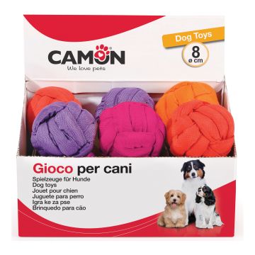CAMON CANE GIOCO PALLA INTRECCIATA 8 CM