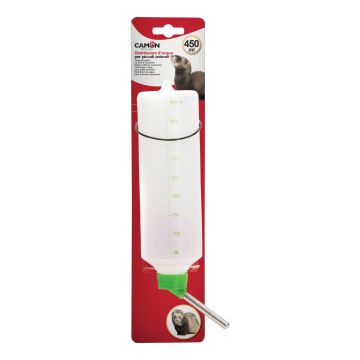 Camon Distributore D'Acqua In Plastica Per Piccoli Animali 450 Ml