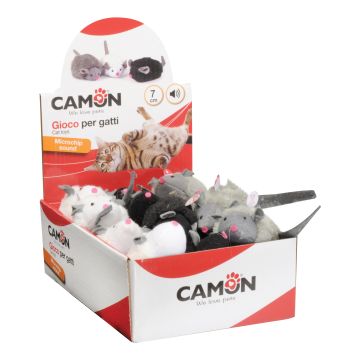 Camon Gatto Gioco Topino Sonoro 7 Cm