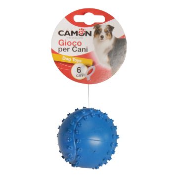 Gioco gomma palla baseball con squeaker 60 mm diametro