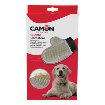Camon Cane Guanto Cardatore Con Punte In Plastica