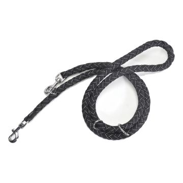 Guinzaglio per addestramento reflex nero 15 x 1950 mm Guinzaglio per addestramento reflex nero 15 x 1950 mm
