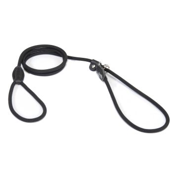 Guinzaglio a strangolo in corda e nylon nero 8 x 1750 mm Guinzaglio a strangolo in corda e nylon nero 8 x 1750 mm