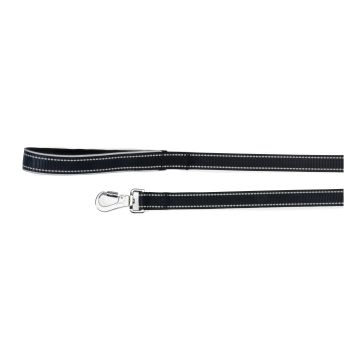 Guinzaglio Reflex Con Maniglia In Neoprene Nero 15 X 1200 Mm