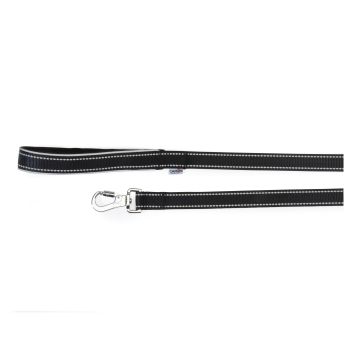 Guinzaglio Reflex Con Maniglia In Neoprene Nero 20 X 1200 Mm