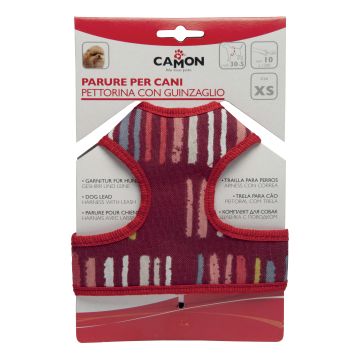 Pettorina + guinzaglio multicolor xl 10 x 1200 mm